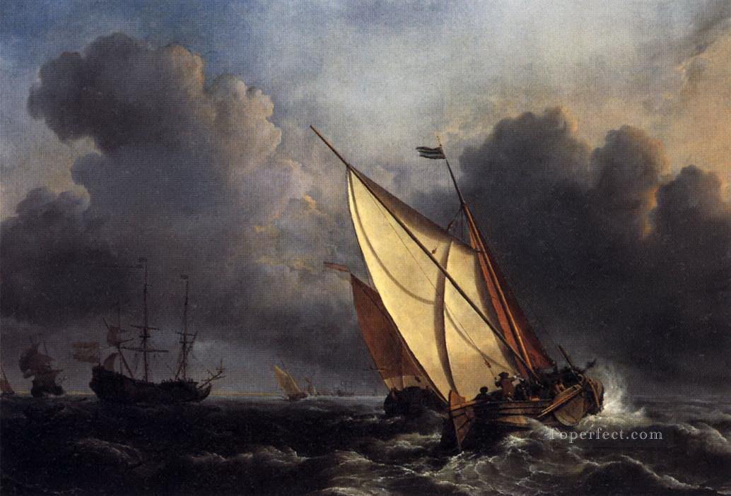 Dutch Fishing Boats in a Storm Turner Oil Paintings